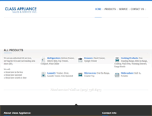 Tablet Screenshot of classappliance.ca